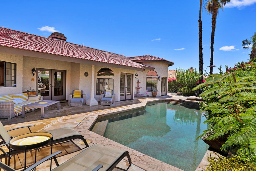 Your private desert oasis: enjoy sunset swims and quiet mornings by the pool.