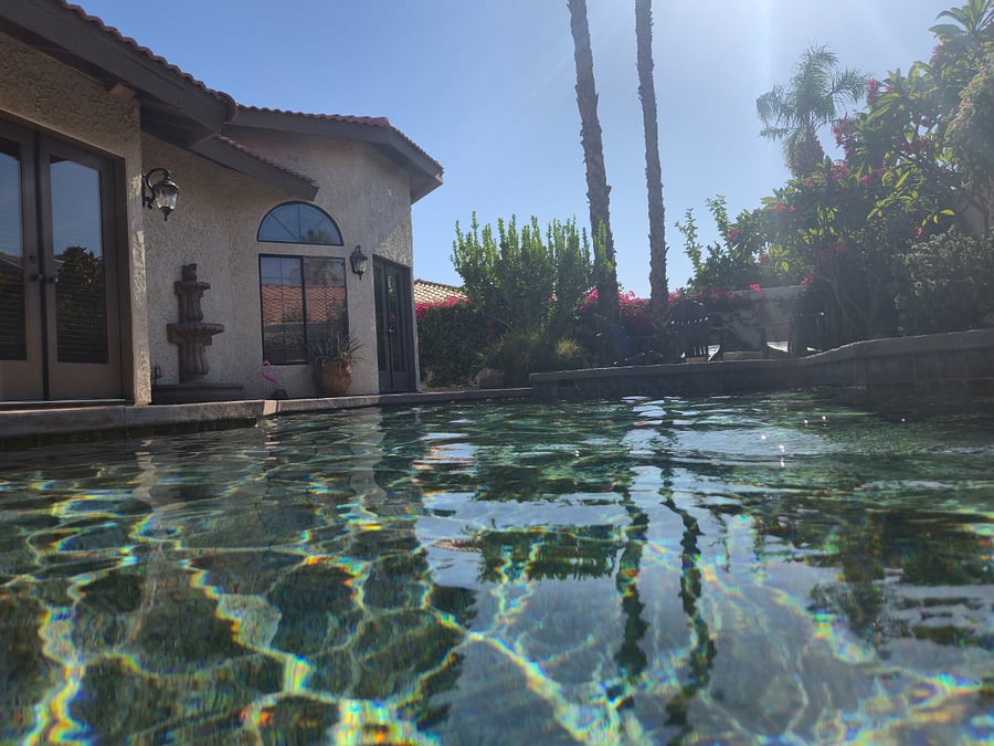 Your private desert oasis: enjoy sunset swims and quiet mornings by the pool.