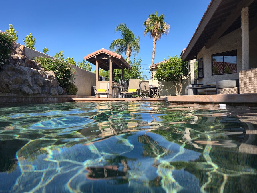 Your private desert oasis: enjoy sunset swims and quiet mornings by the pool.