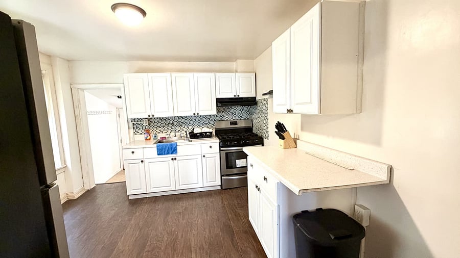Cook in spacious kitchen