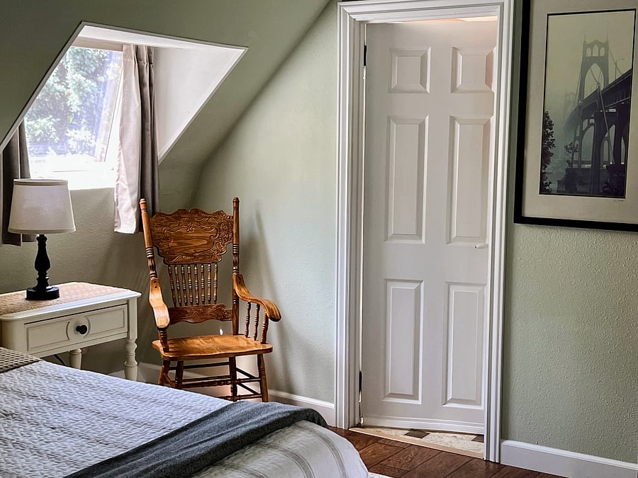 Cozy reading nooks throughout the upstairs. Sleeping room has second bathroom en-suite.