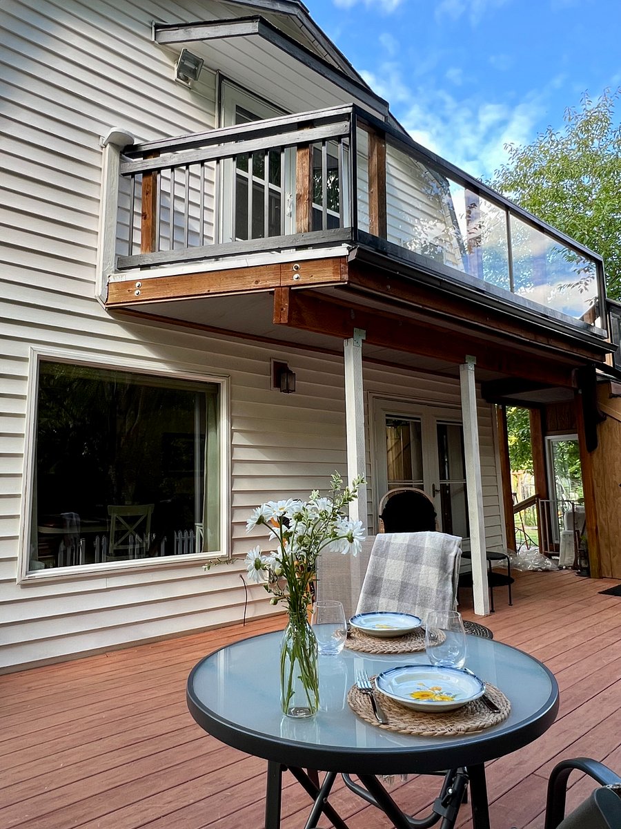 Private Balcony access from interior second story and main-level deck