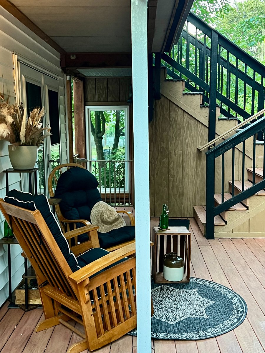 Covered outdoor area to unwind rain or shine.