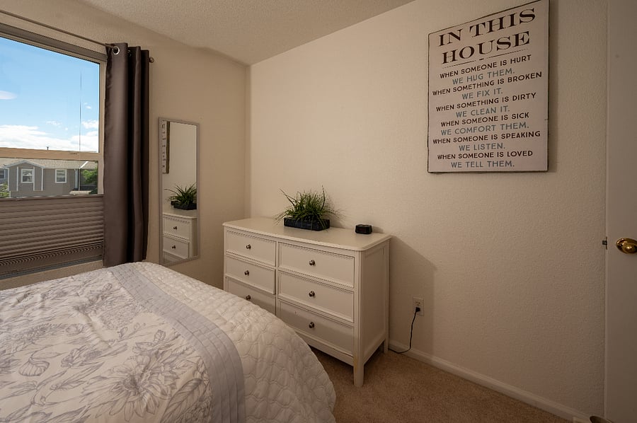 Bedroom 2. Scent free cleaning products used.