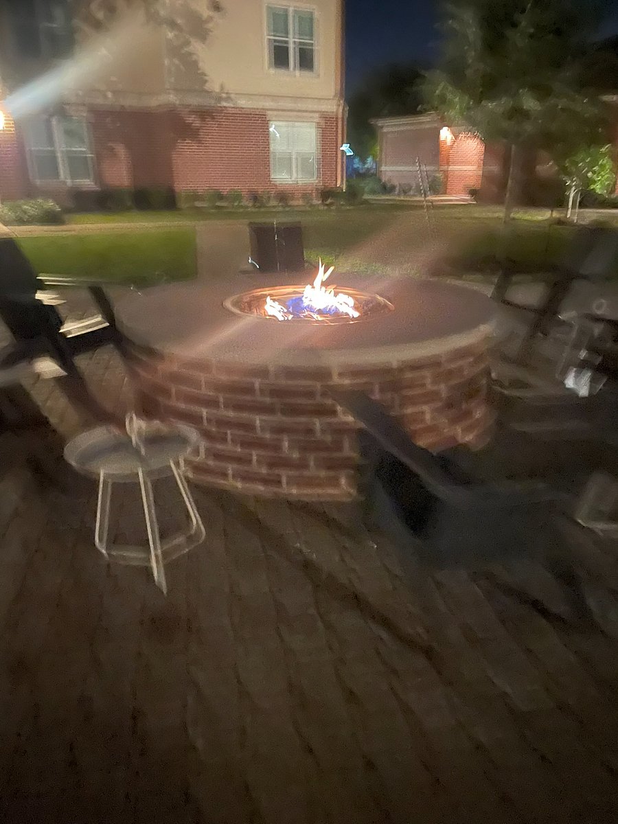 Fireplace outside