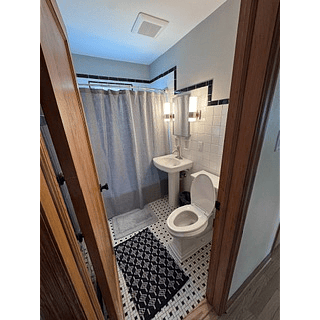 First-floor bathroom