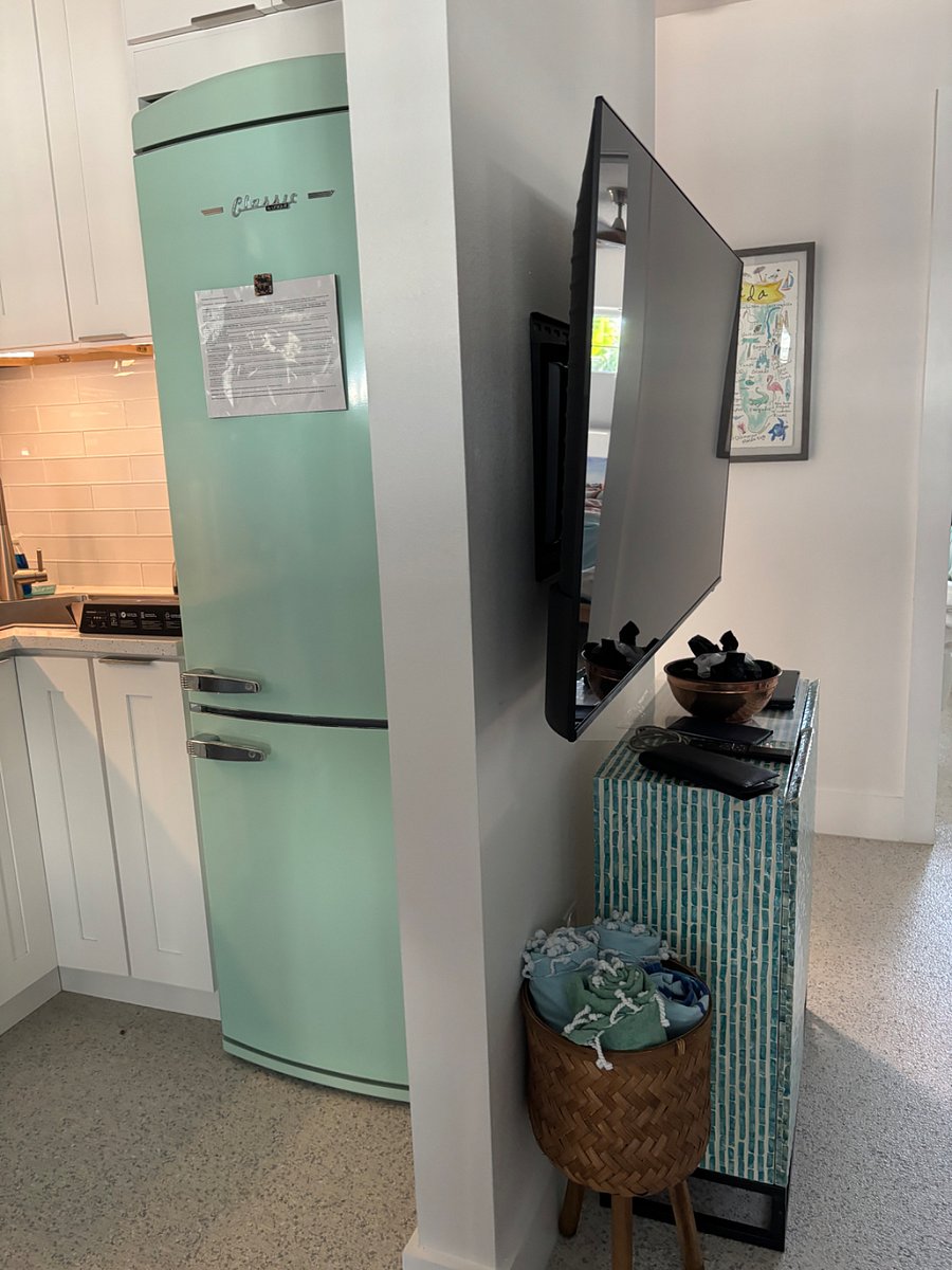 Kitchen fridge TV