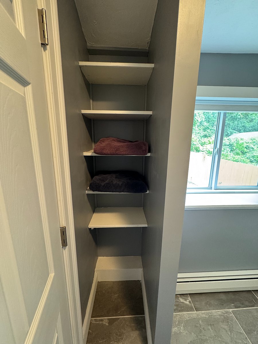 Plenty of storage in bathroom