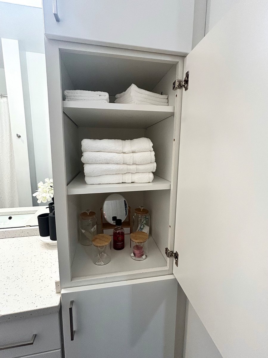 Plush towels and Bath essentials provided for your stay.