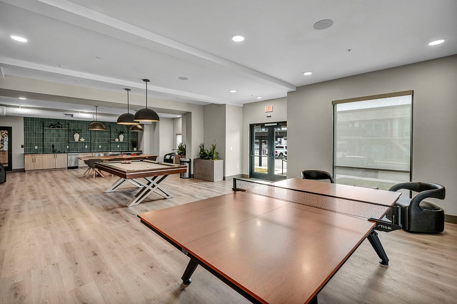 Clubhouse with Ping Pong Table