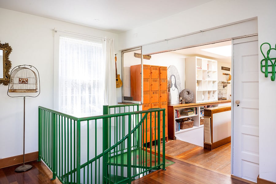 Upstairs queen Dowbedroom looking onto stairs