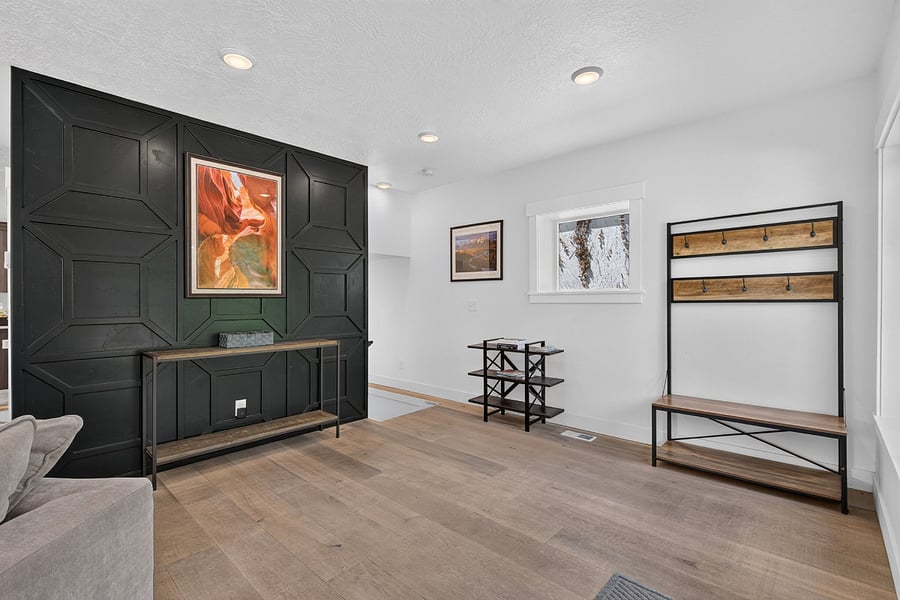 Front entryway and foyer