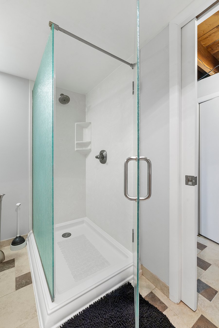 Basement shower
