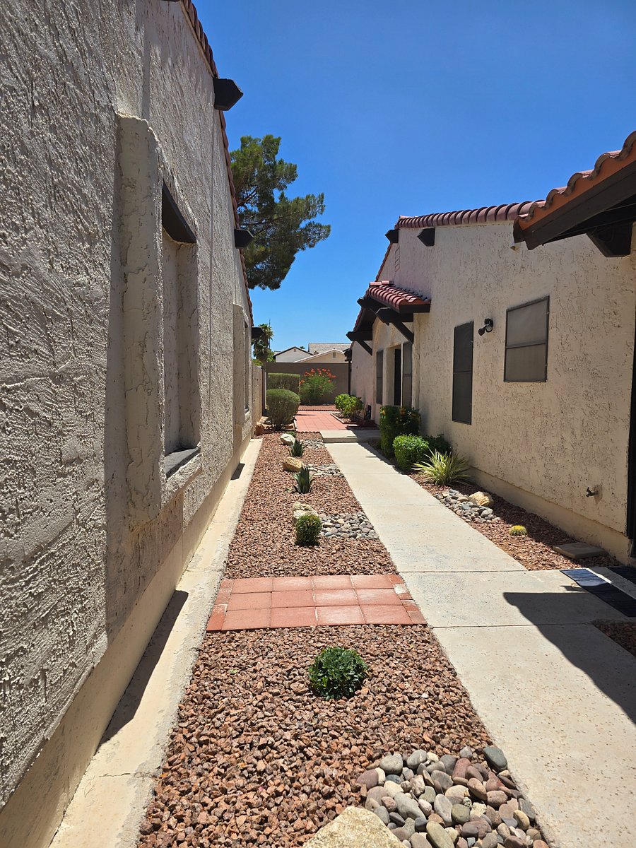 Front exterior to front door