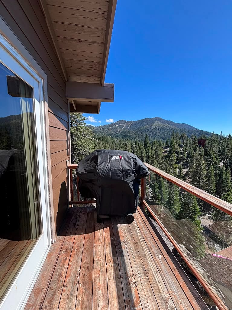Propane BBQ looking at the Nevada side of Heavenly