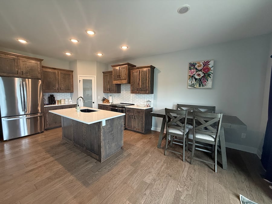 Shared kitchen and dining room