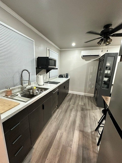 Stylish kitchen with upgraded amenities including pull down faucet in huge sink