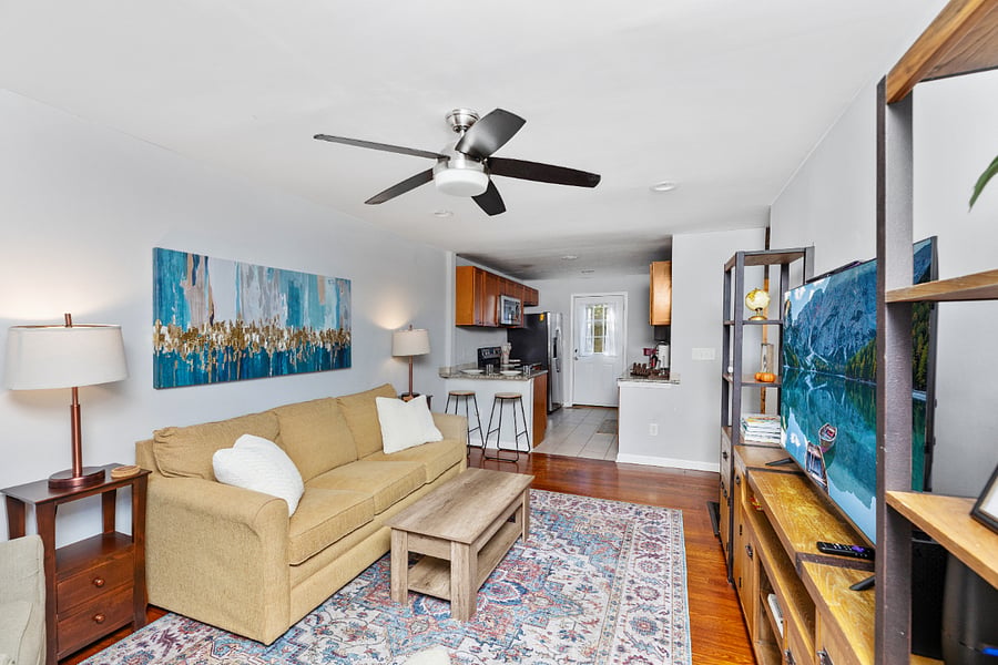 Everything you need for living space in one cozy setting