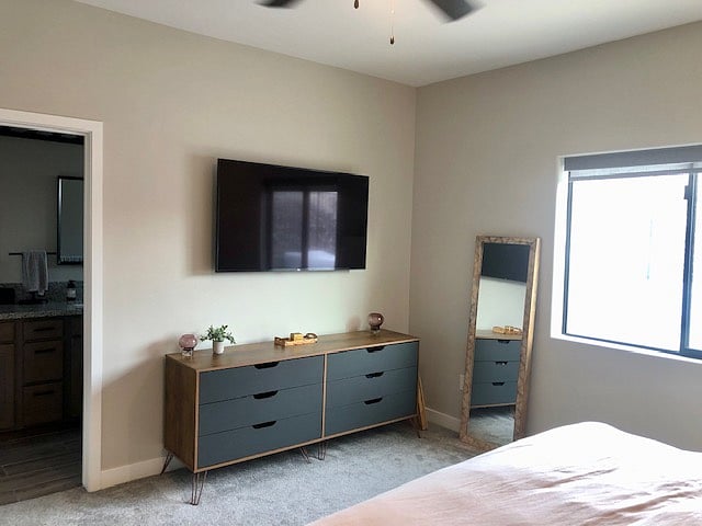 Primary with bathroom 
