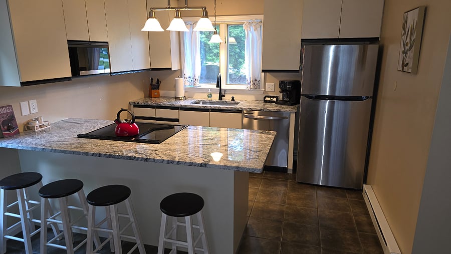 Newly remodeled kitchen. 