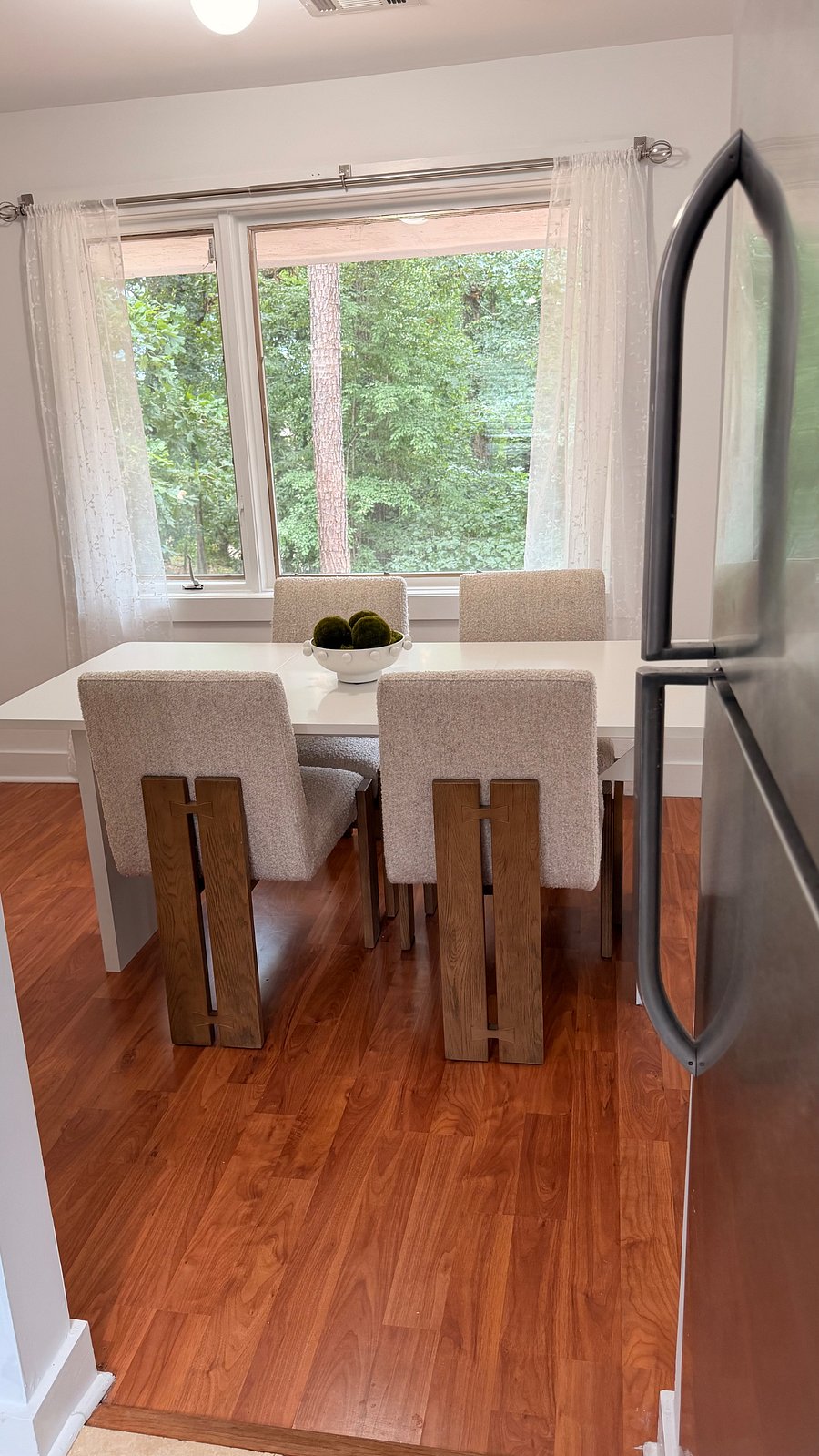 View from Kitchen to Dining area.