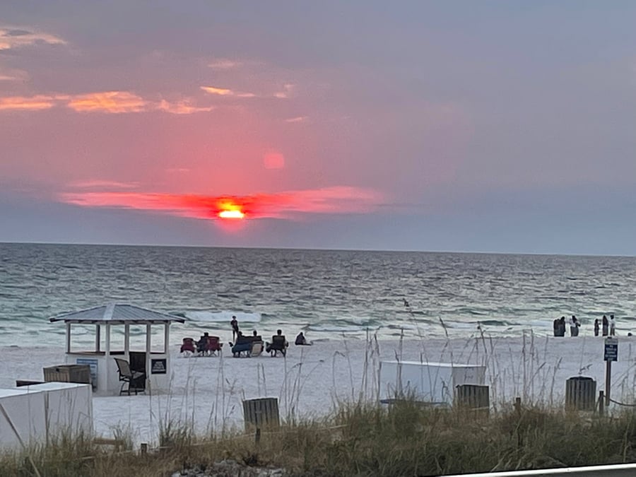 Beautiful sunsets over the gulf