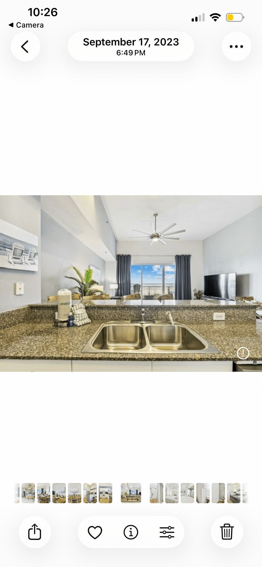 Kitchen overlooking the gulf