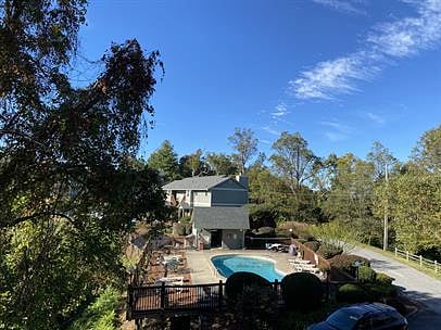 View from the side of your private balcony