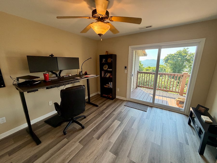 Second bedroom set up as office