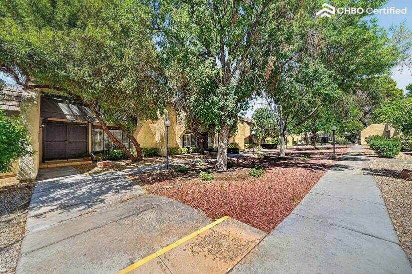 Front door and walkway
