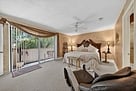Master bedroom with balcony