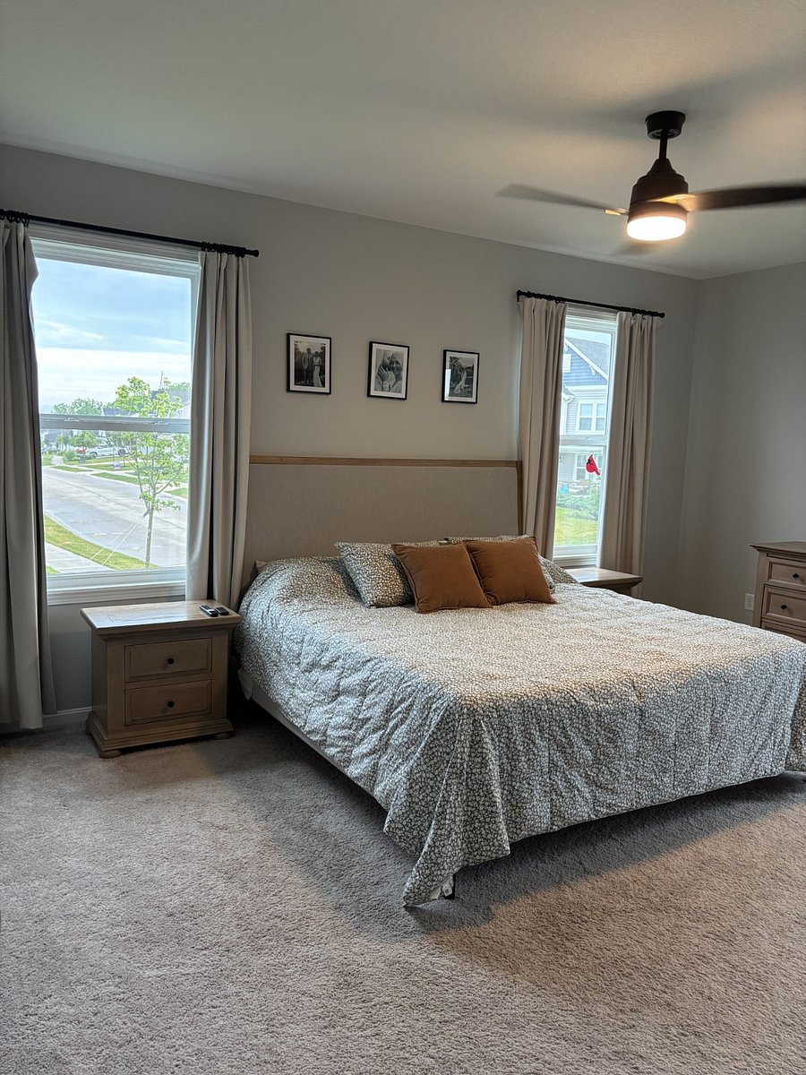 Master bedroom. King bed