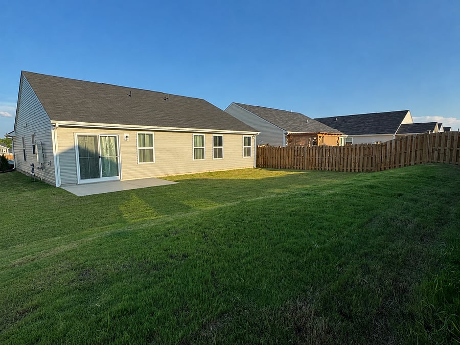Backyard - will have 2 wood chairs