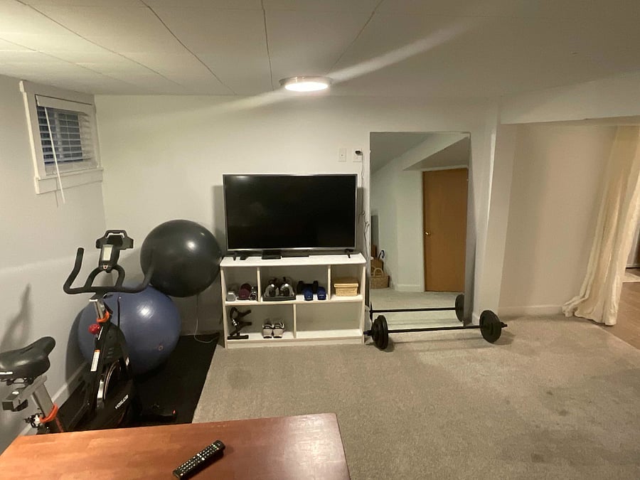 Additional view- shared workout area.