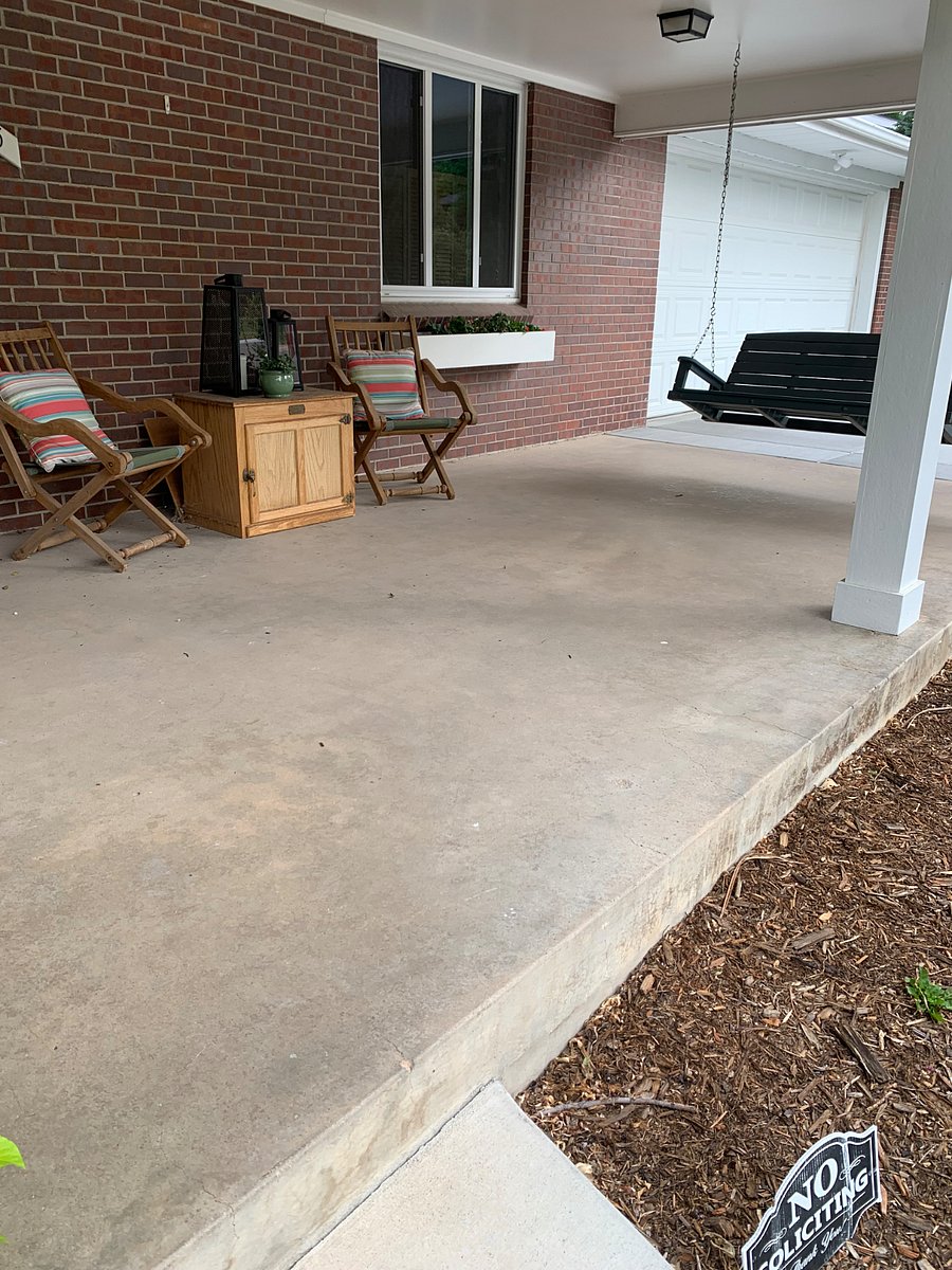 Shared covered front porch.