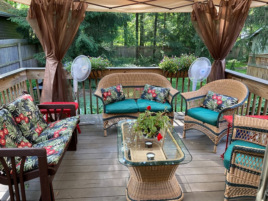 Back yard deck