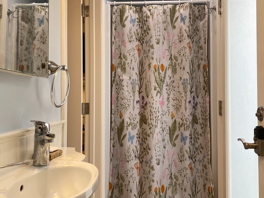 A full-size shower