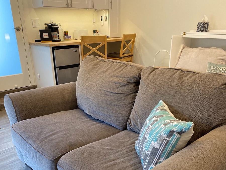 Very comfy couch.