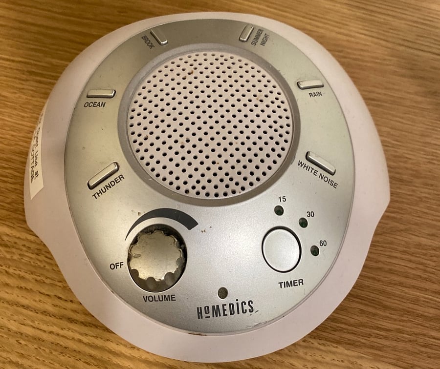 The Cottage is very quiet, but you also have use of this 'Sound Machine.'