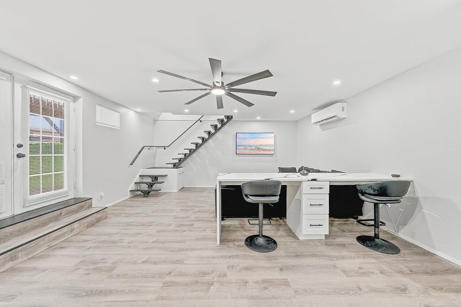 Open floor plan.