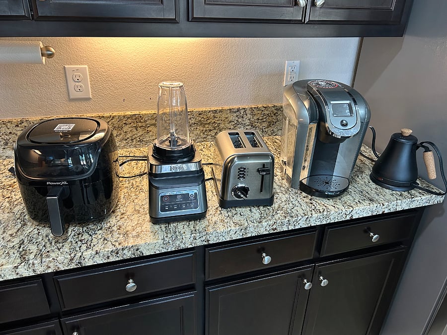 Sample of kitchen amenities
