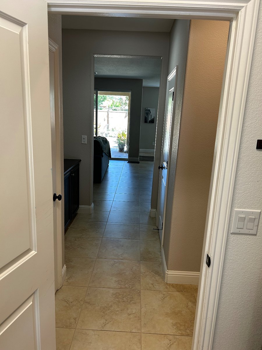 Entry from garage.