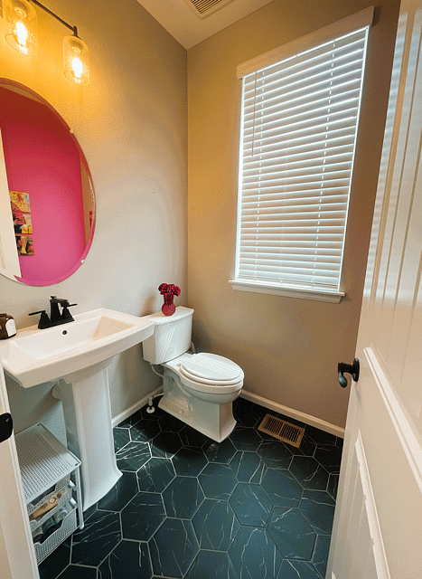 1st floor powder room. 