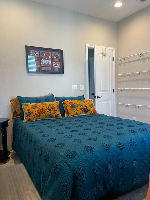Bedroom number 3 with full-size bed, memory foam mattress. 