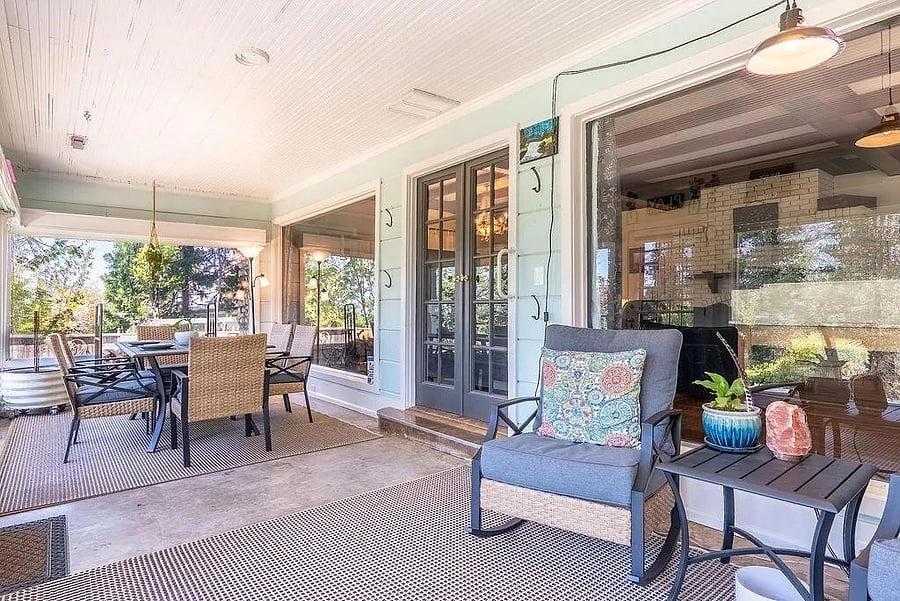 Enclosed 3 season glass porch