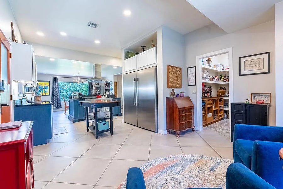 Entry and kitchen