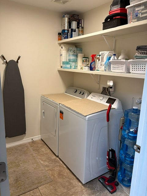 New washer and dryer. 
