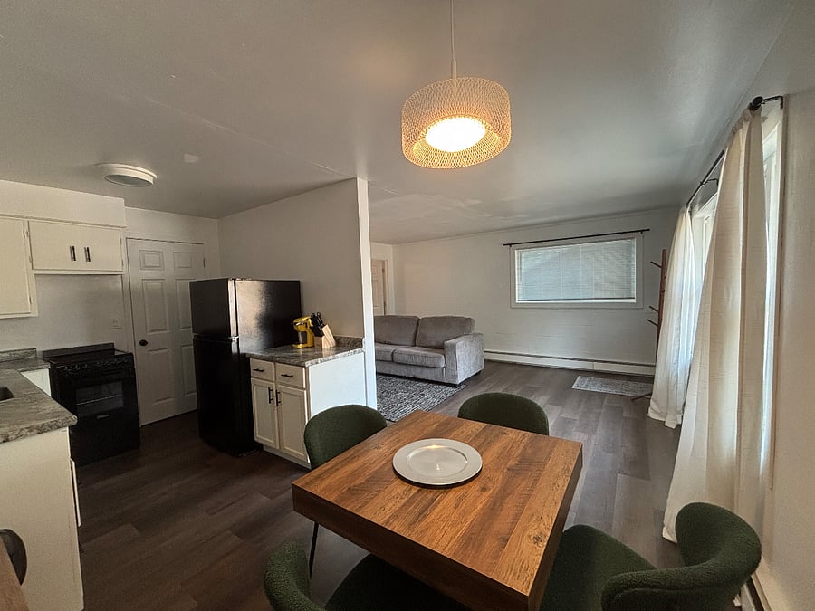 Dining Room, Kitchen & Living Room