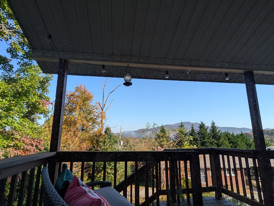 View from the front porch