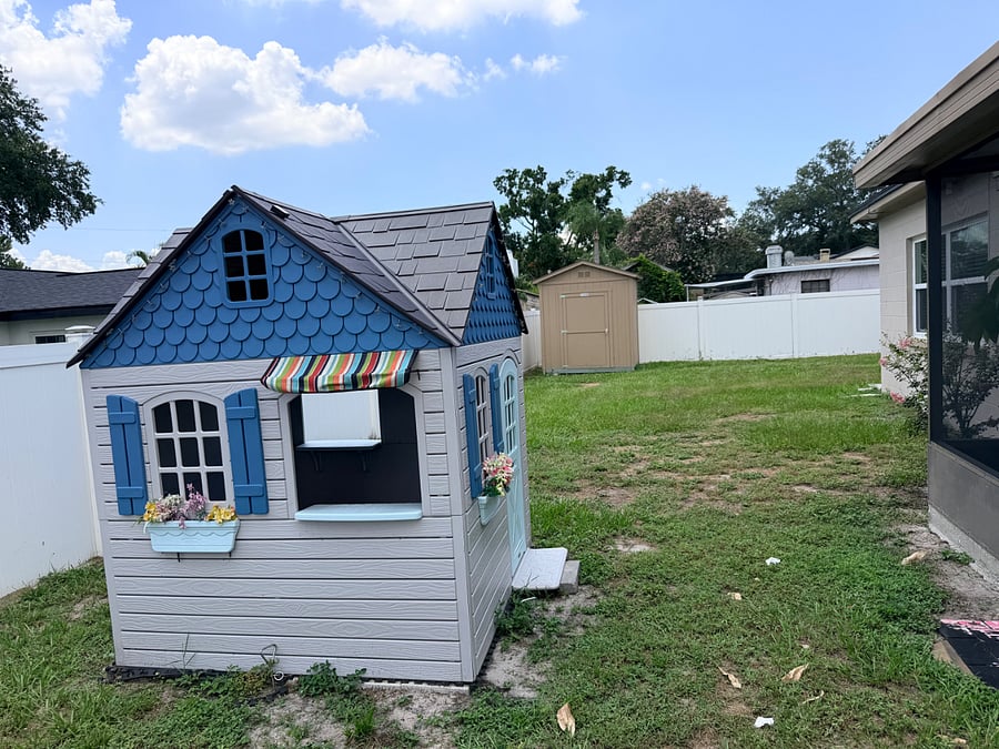 Playhouse outside for the kids